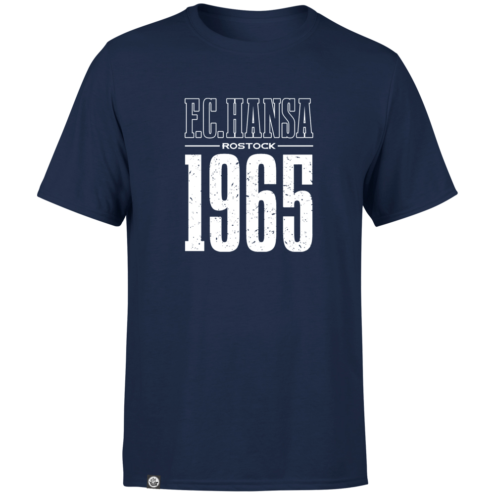 T-Shirt F.C. Hansa 1965 navy 