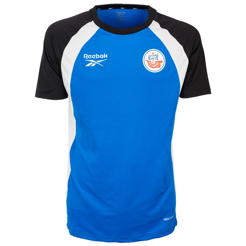 REEBOK Trainingsshirt 26/27 blau-schwarz