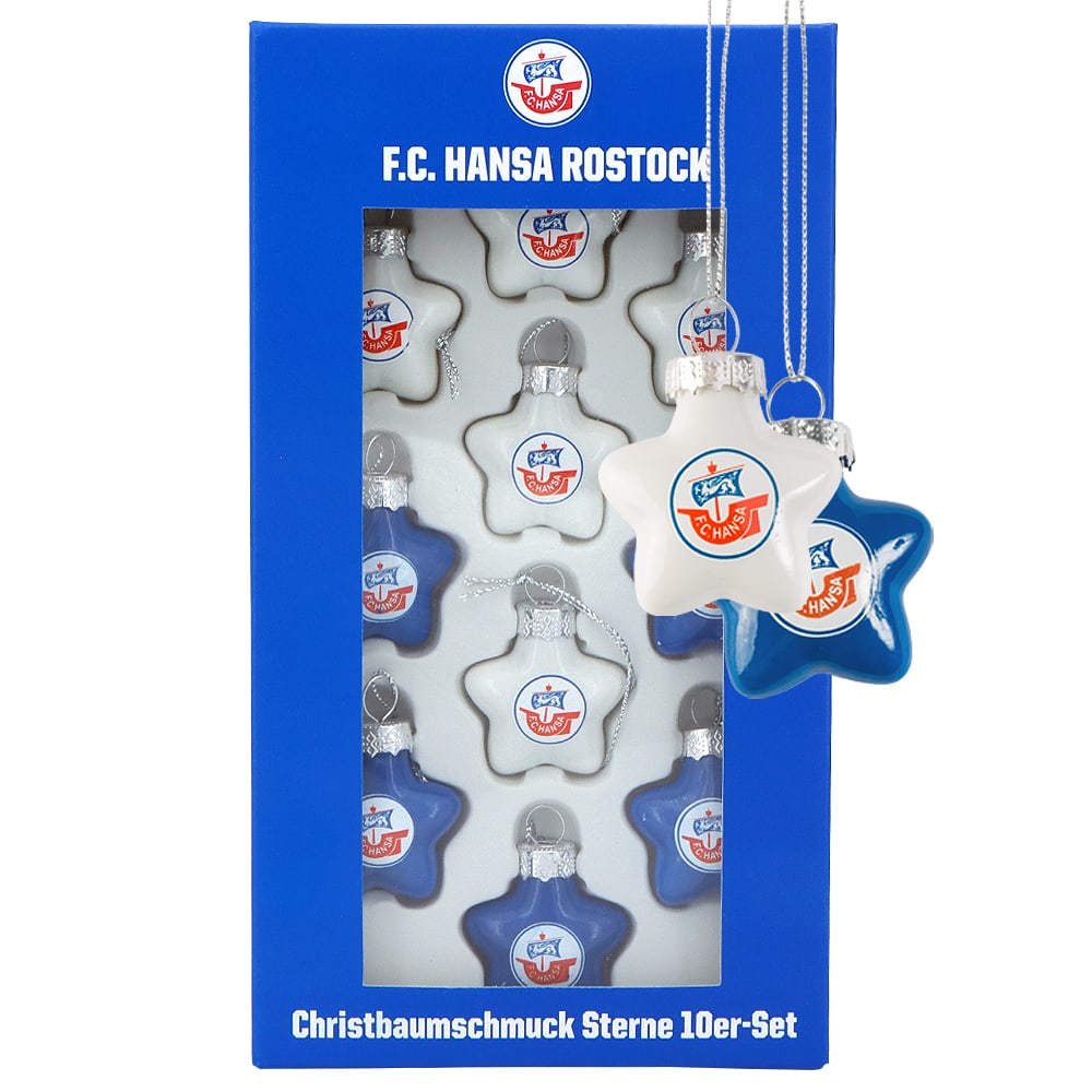 Christbaumschmuck Sterne 10er-Set