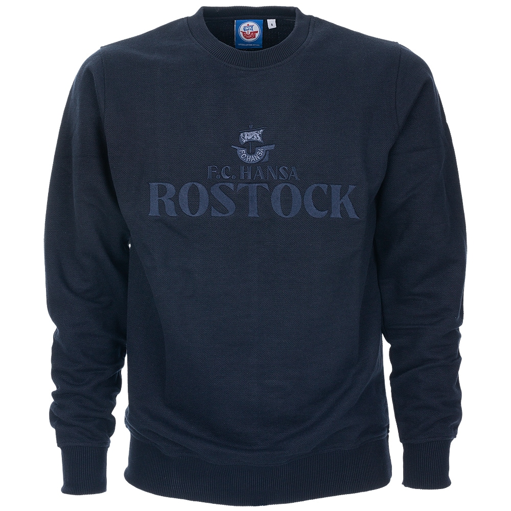 Prem. Pique-Sweater F.C. Hansa Rostock navy