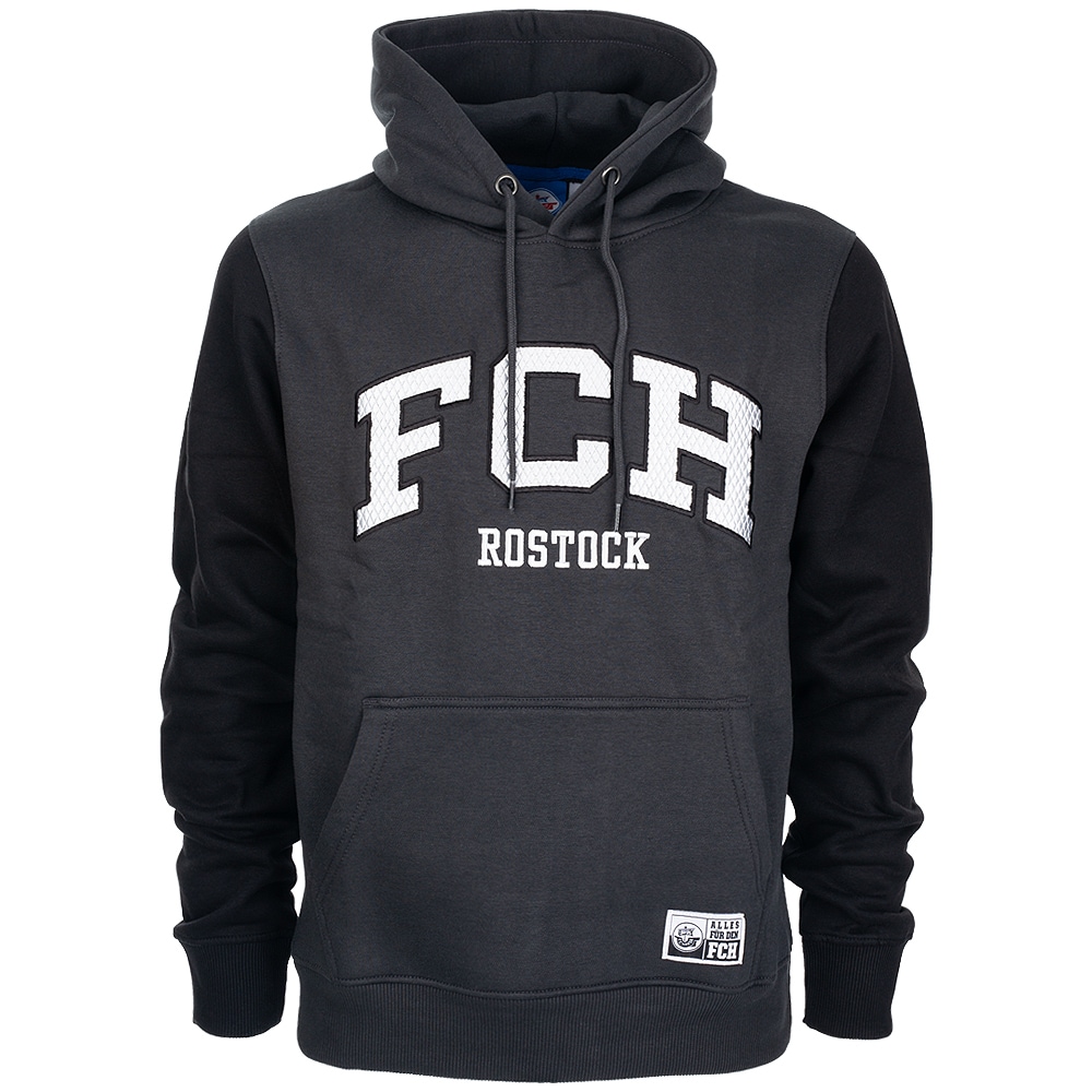 Prem. Hoodie Sportstyle FCH Rostock charcoal