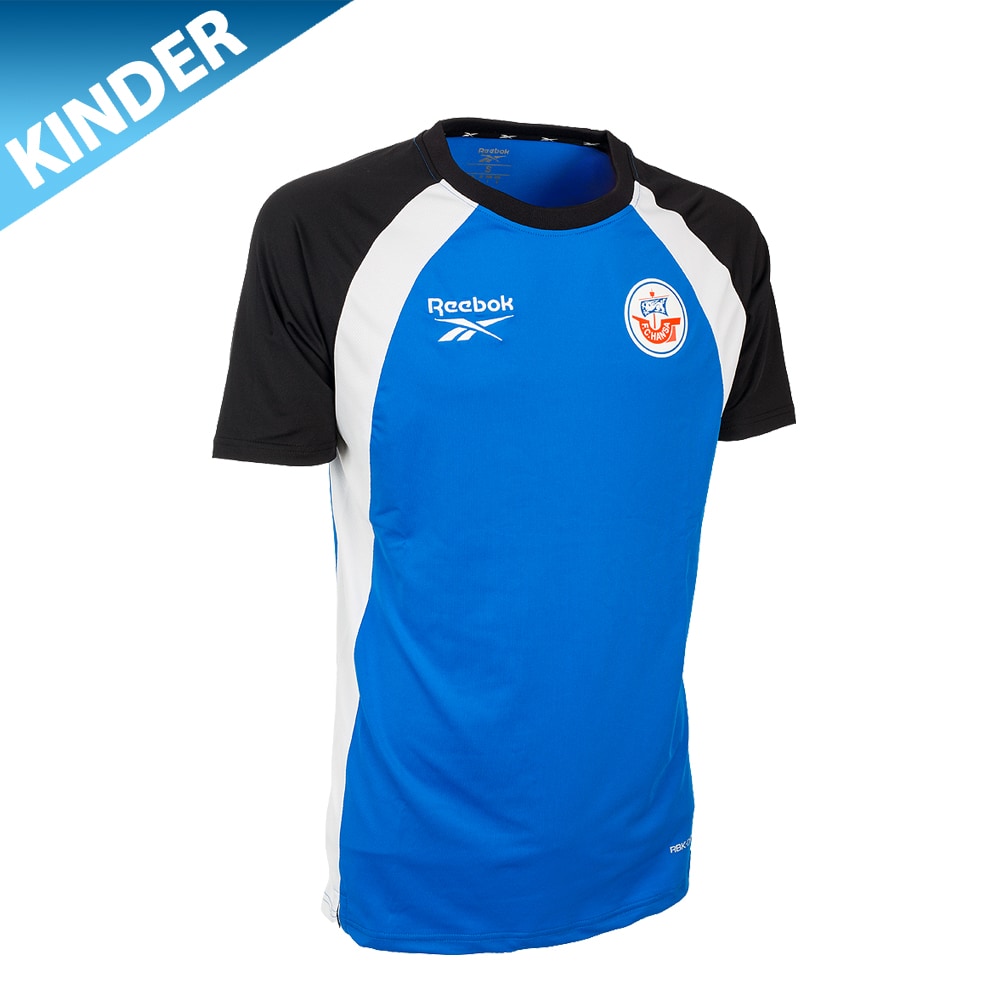REEBOK Trainingsshirt 26/27 Kind blau-schwarz