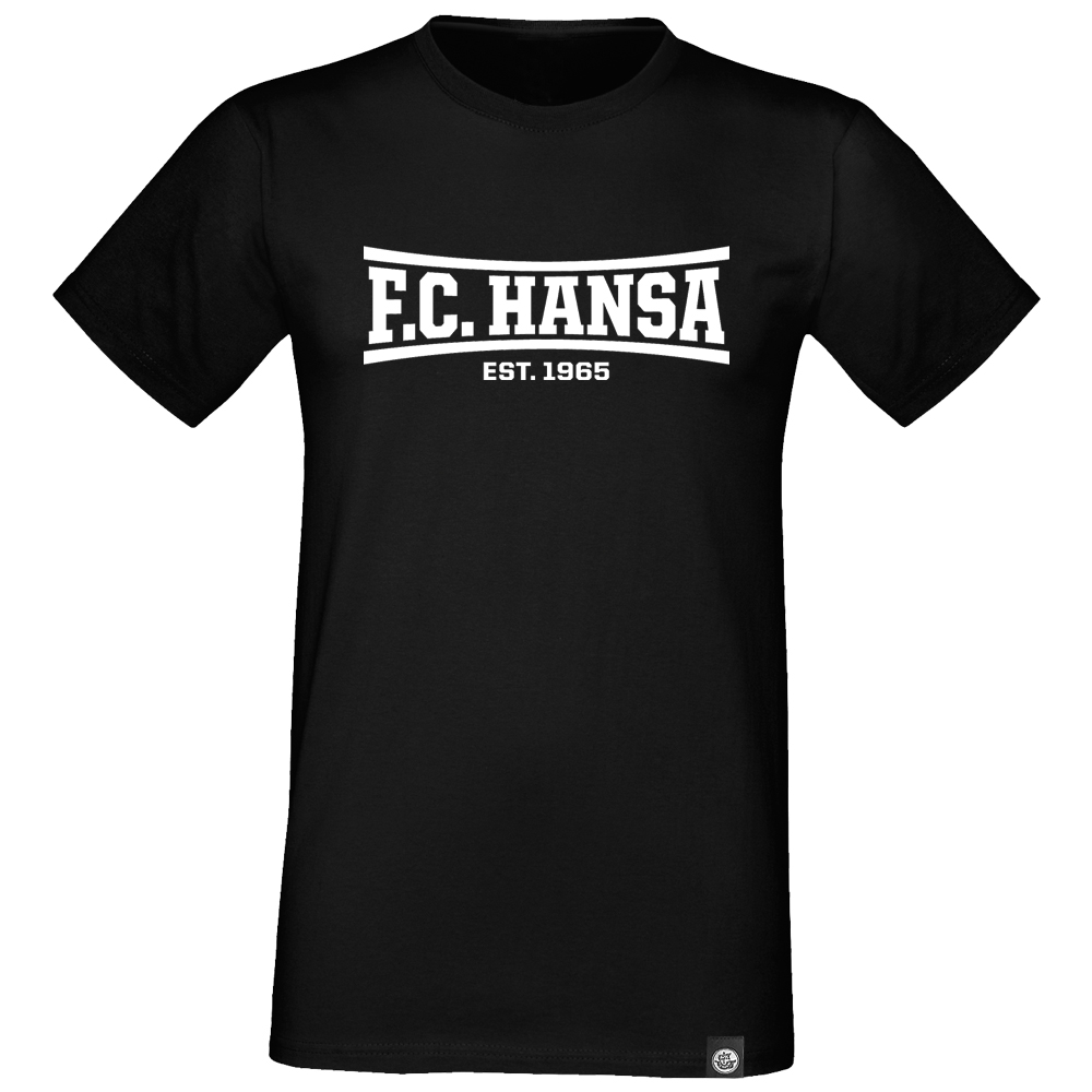 Kinder-Fan-Shirt F.C. Hansa Est. 1965 schwarz