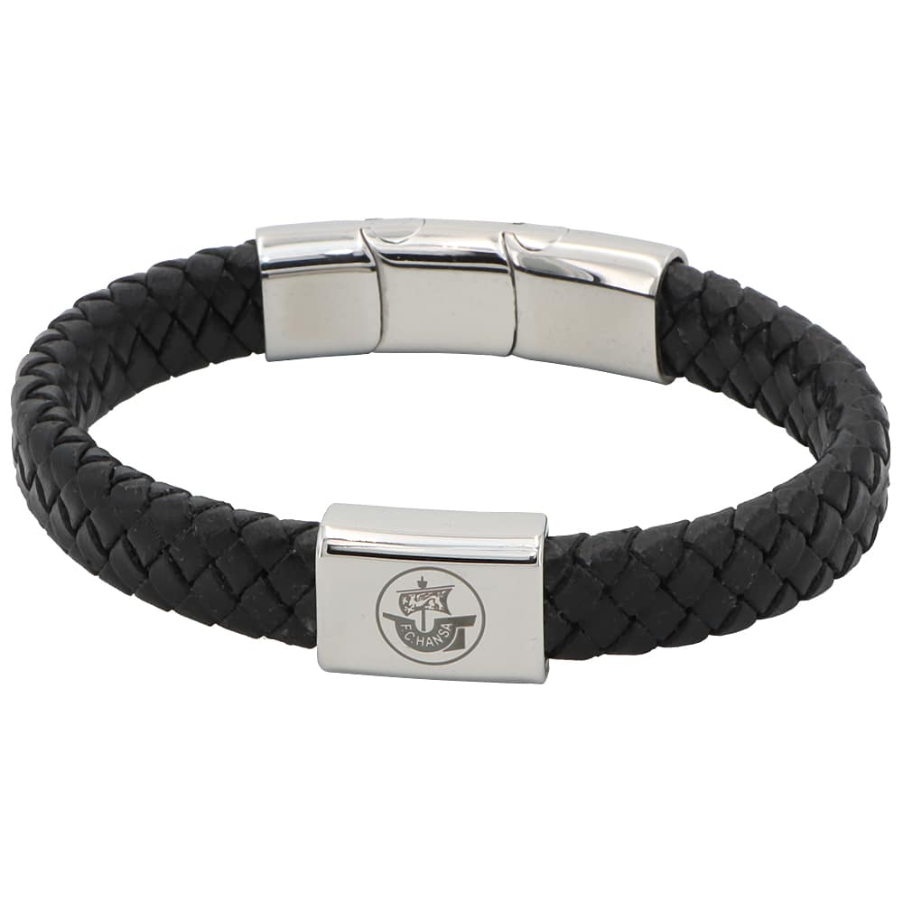 Lederarmband Kogge schwarz