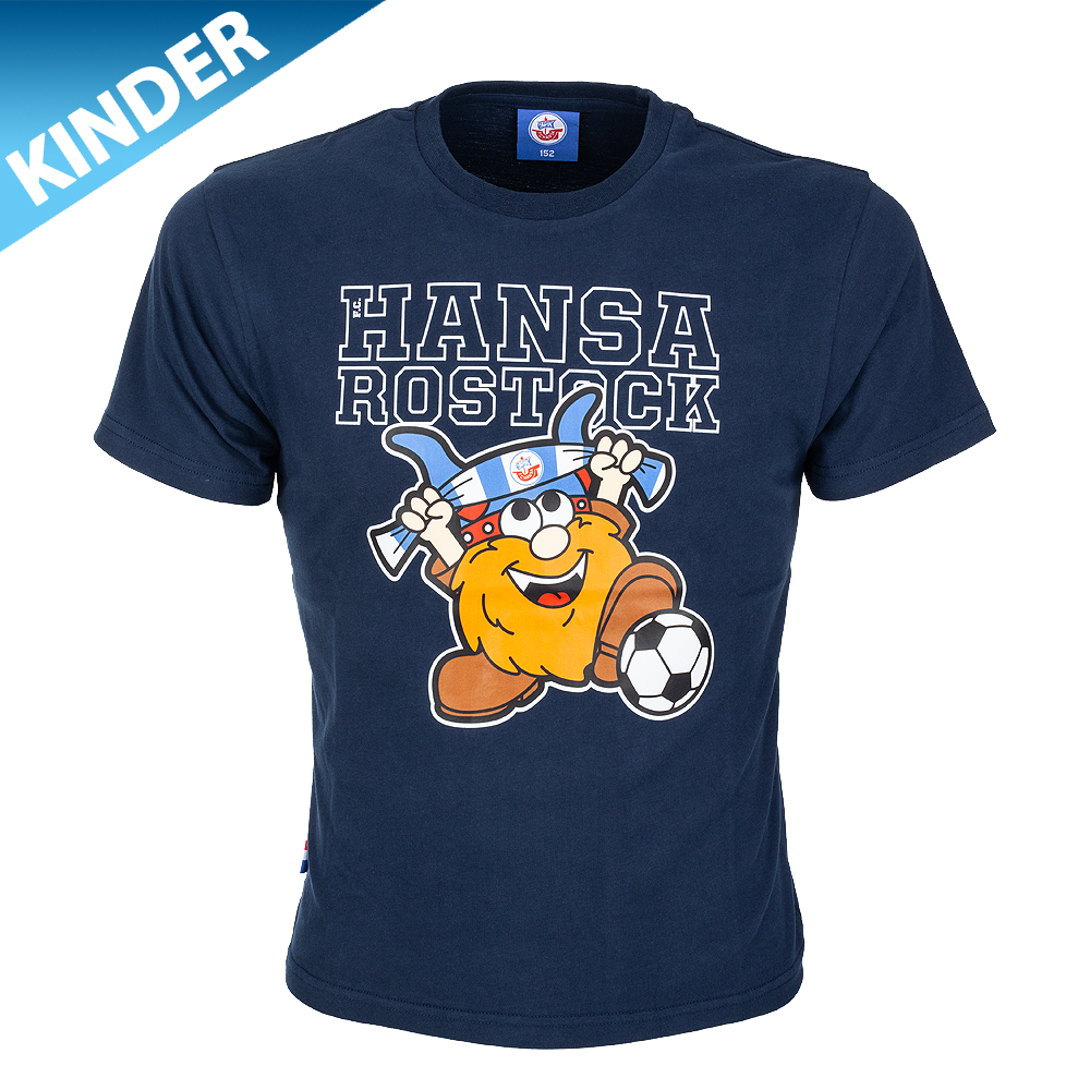 Premium-Kinder-Shirt Wikinger Schal navy