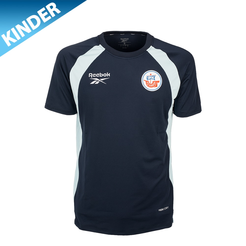 REEBOK Trainer-Trainingsshirt 26/27 Kind navy