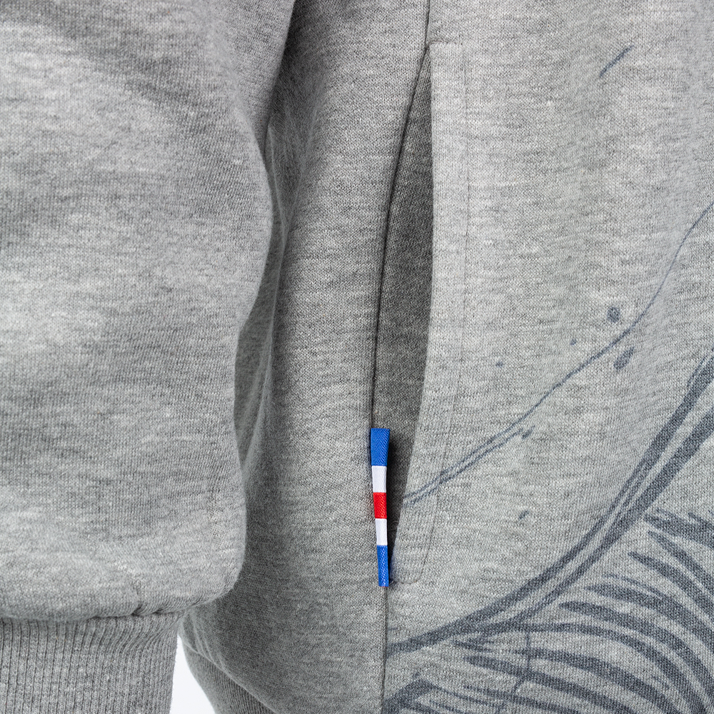 Premium-Hoodie Greif grau