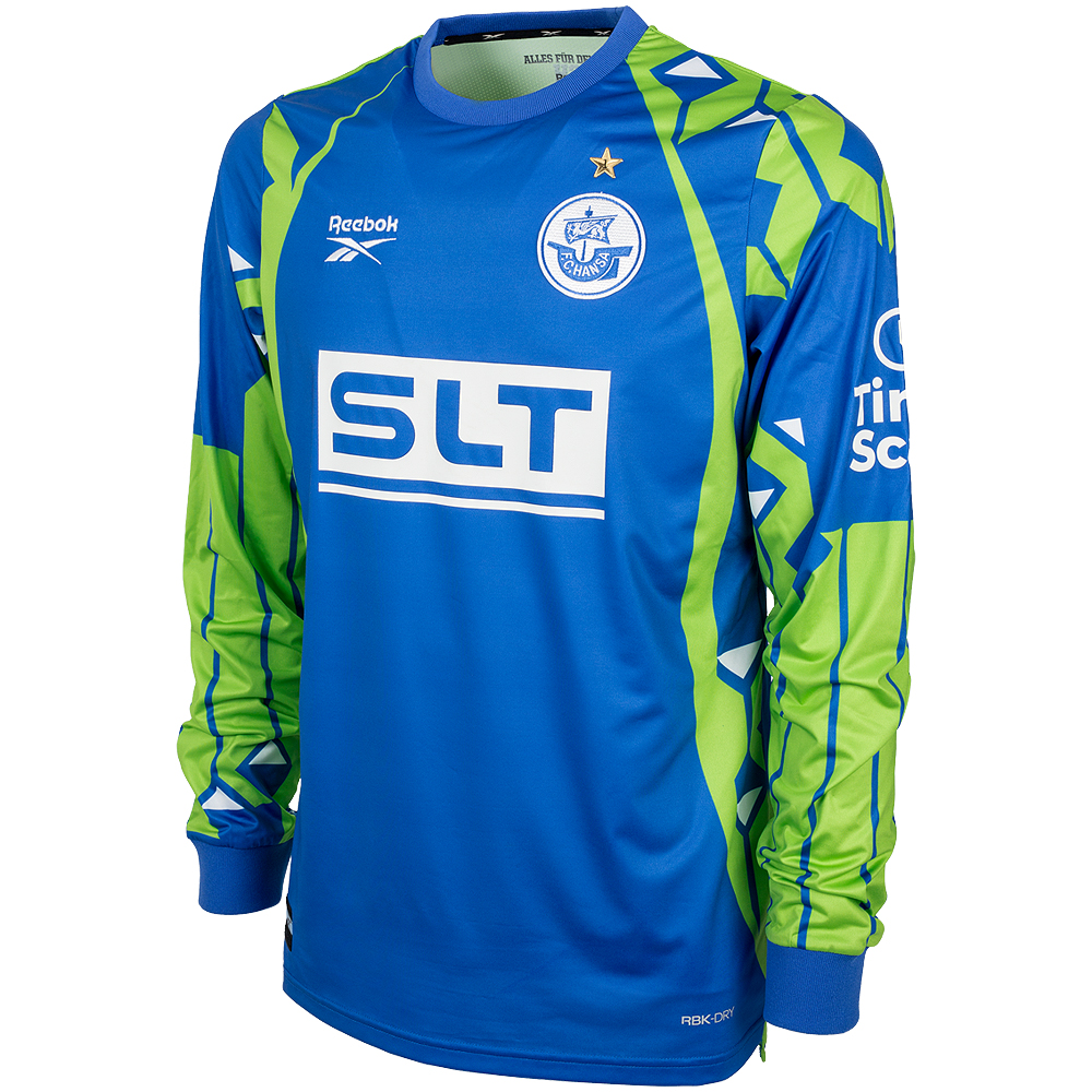 REEBOK Retro-Torwart-Trikot Herren blau-grün