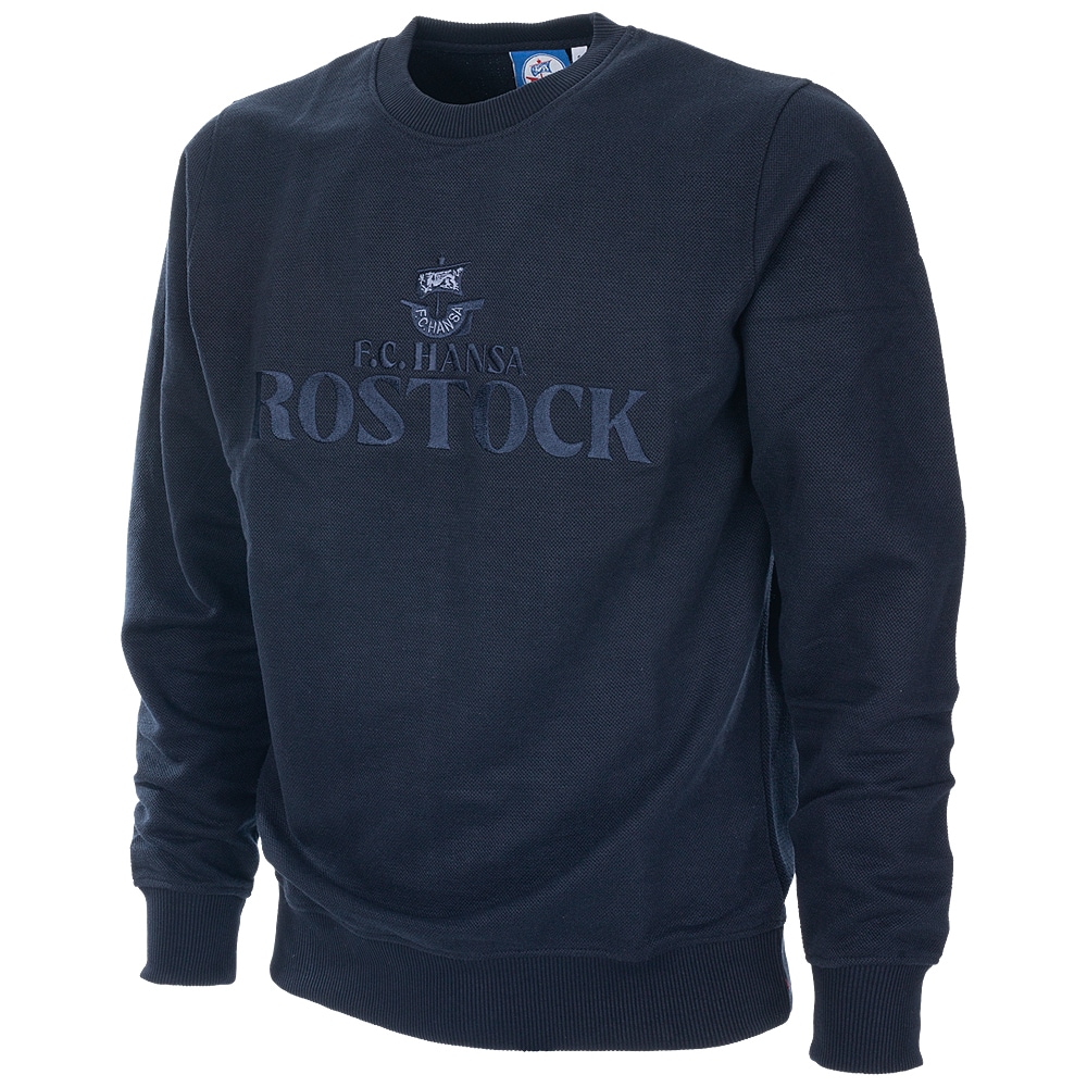 Prem. Pique-Sweater F.C. Hansa Rostock navy