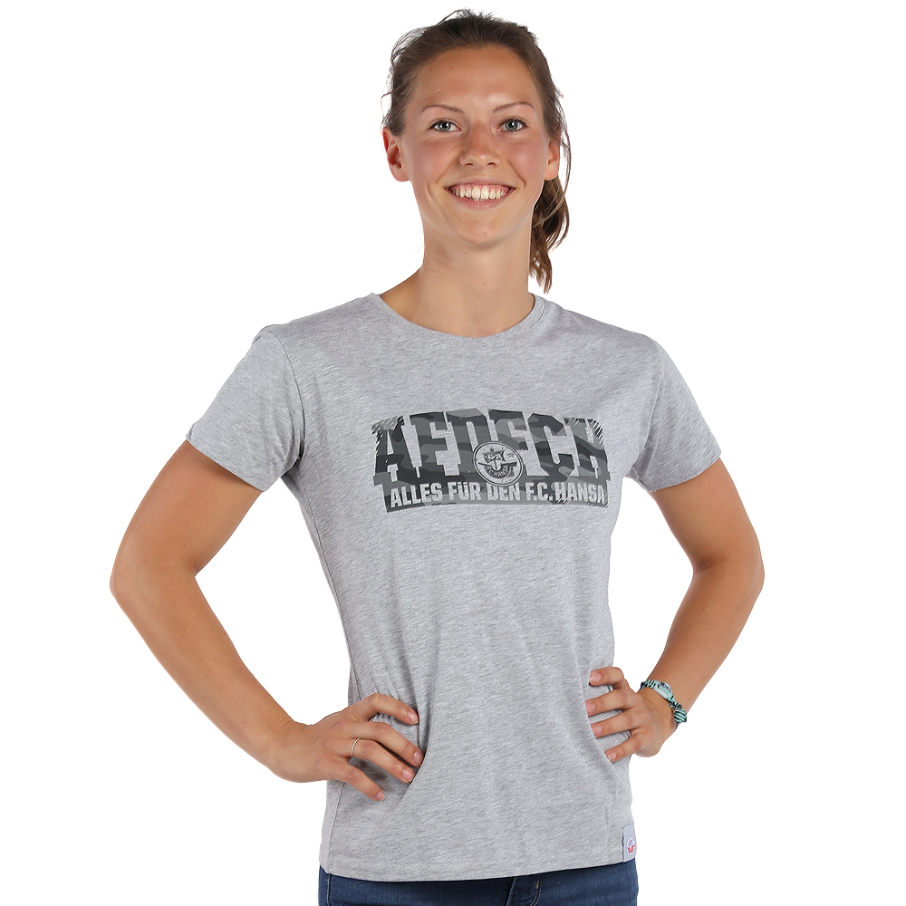 Damen T-Shirt Alles für den FCH grau