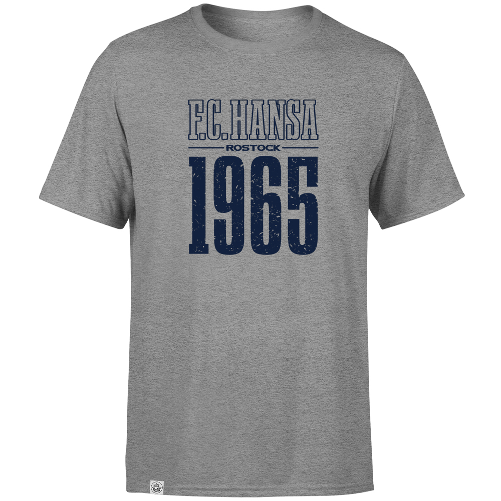 T-Shirt F.C. Hansa 1965 grau 