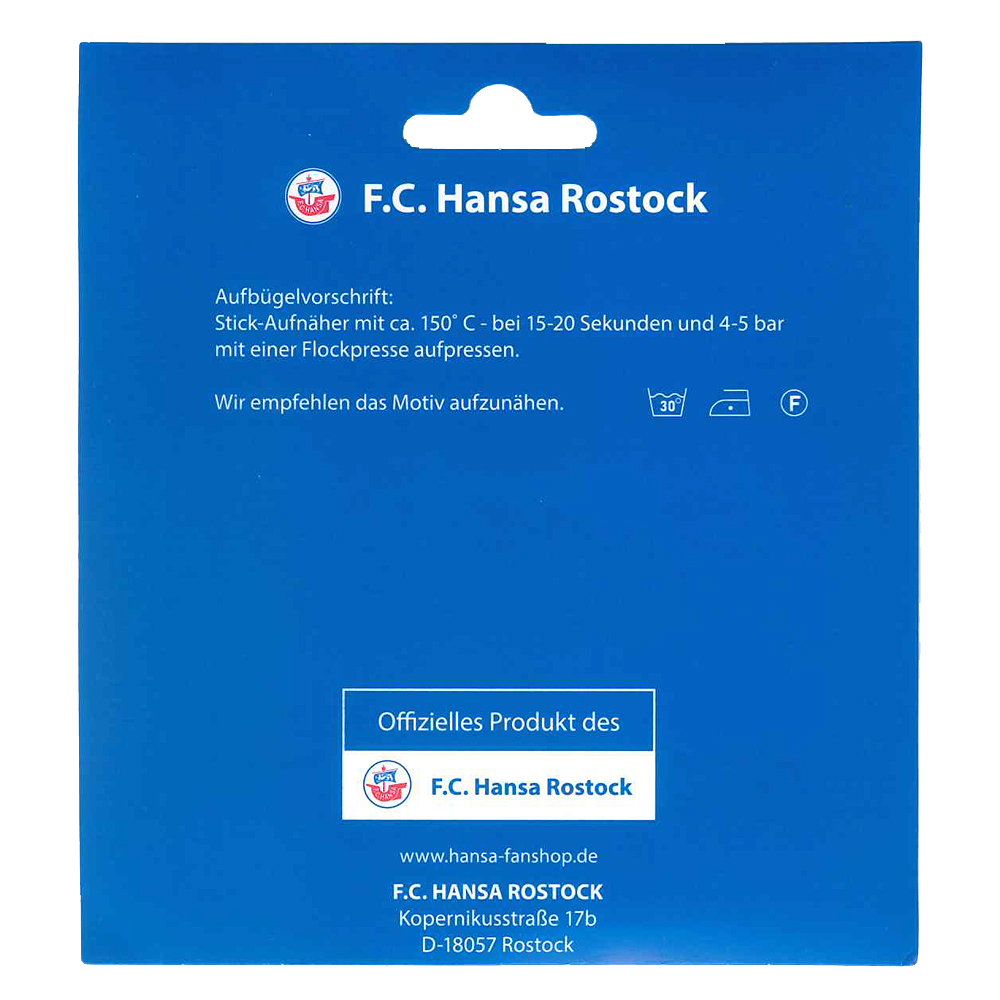 Aufnäher F.C. Hansa blau-weiß