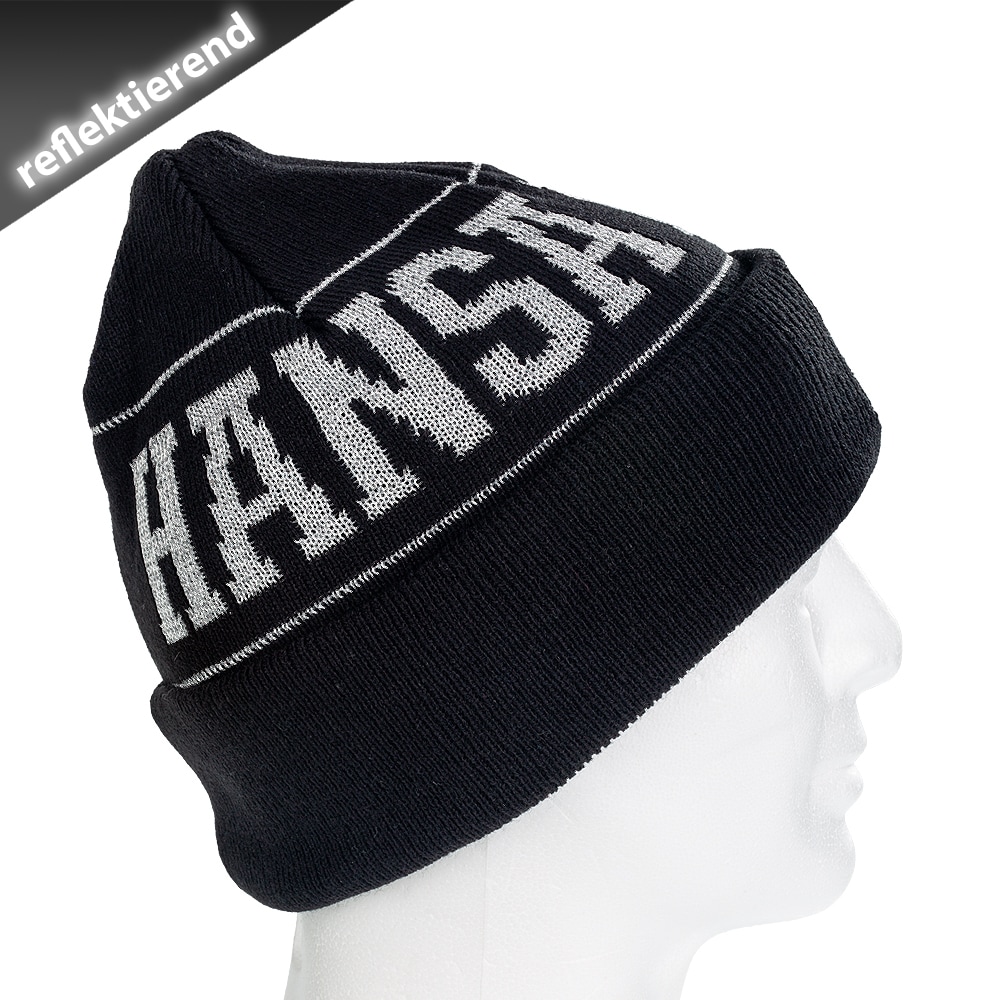 Beanie Reflex schwarz Erwachsene