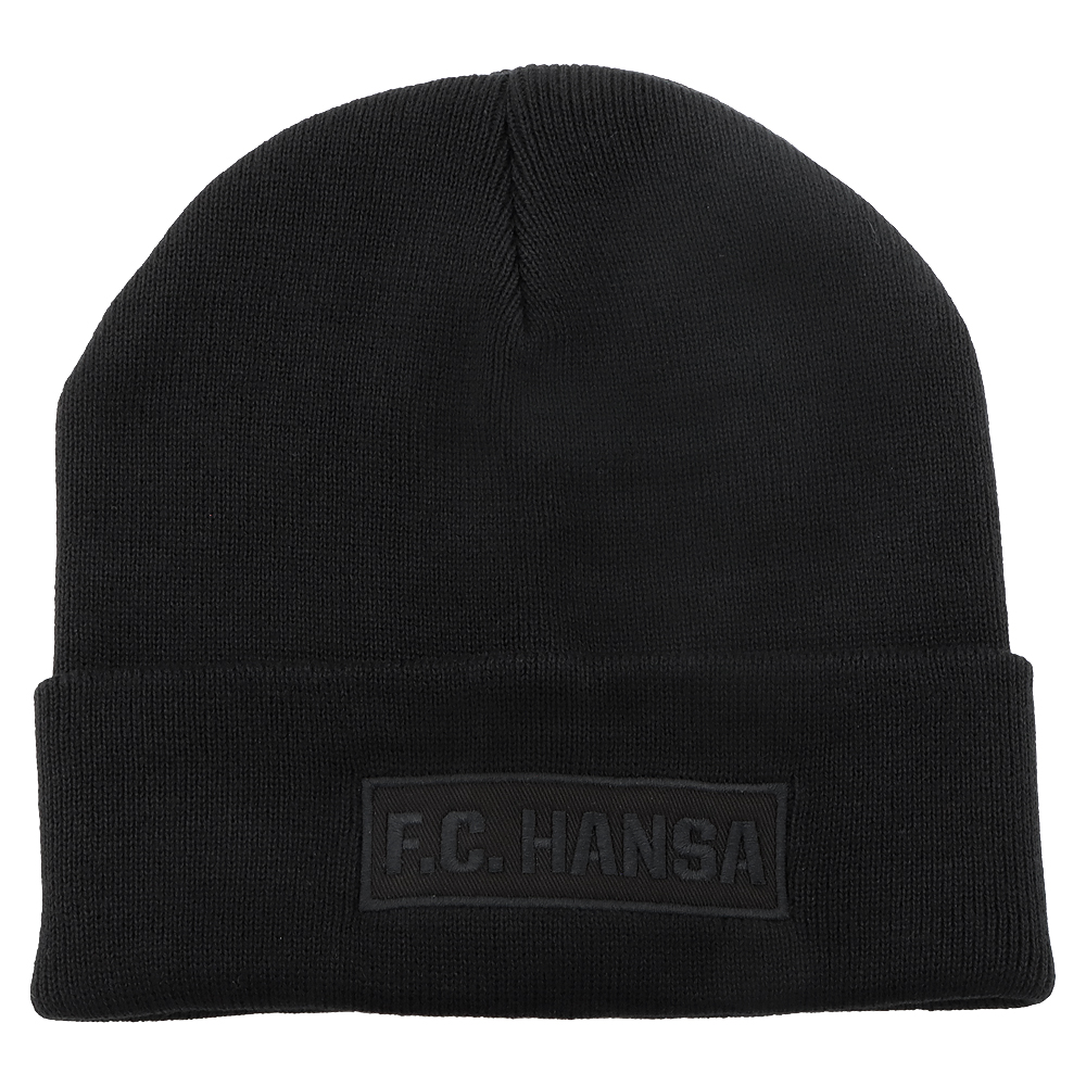 Premium Wintermütze F.C. Hansa schwarz