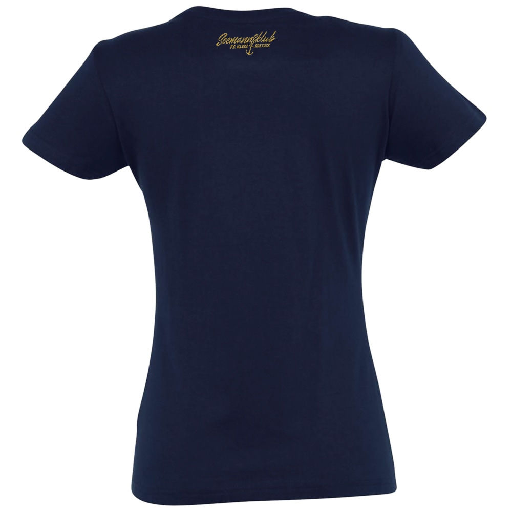 Damen-Shirt Kogge & Ährenkranz navy