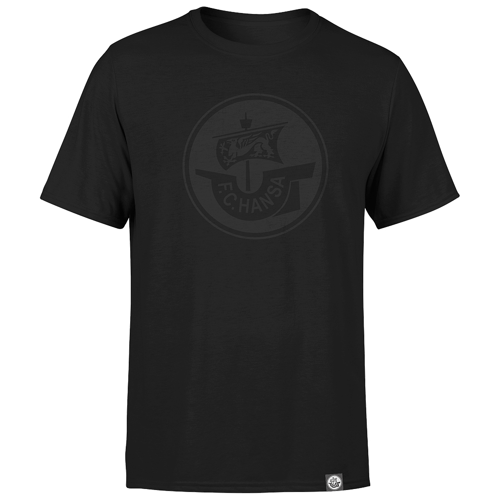 Fan-Shirt Logo schwarz