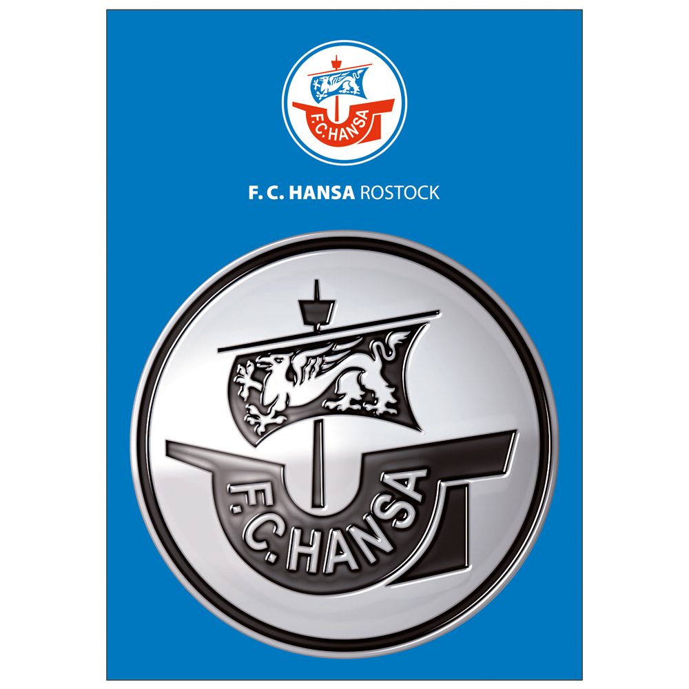 F.C. Hansa Chrom-Emblem 