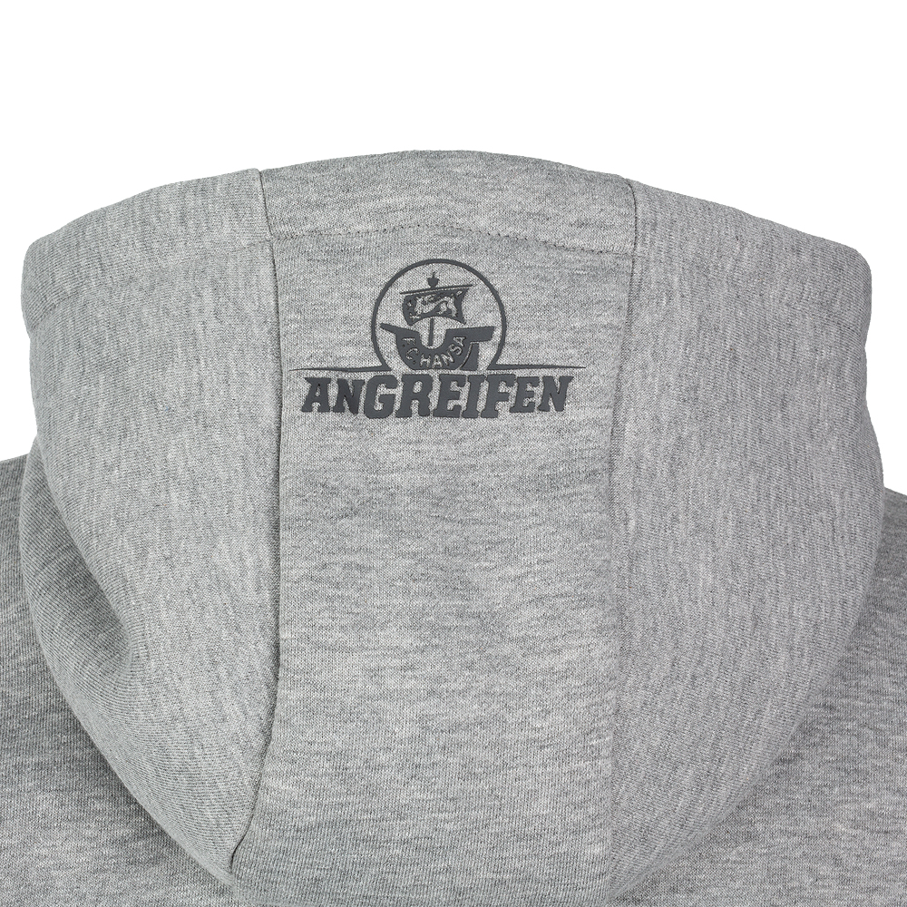 Premium-Hoodie Greif grau