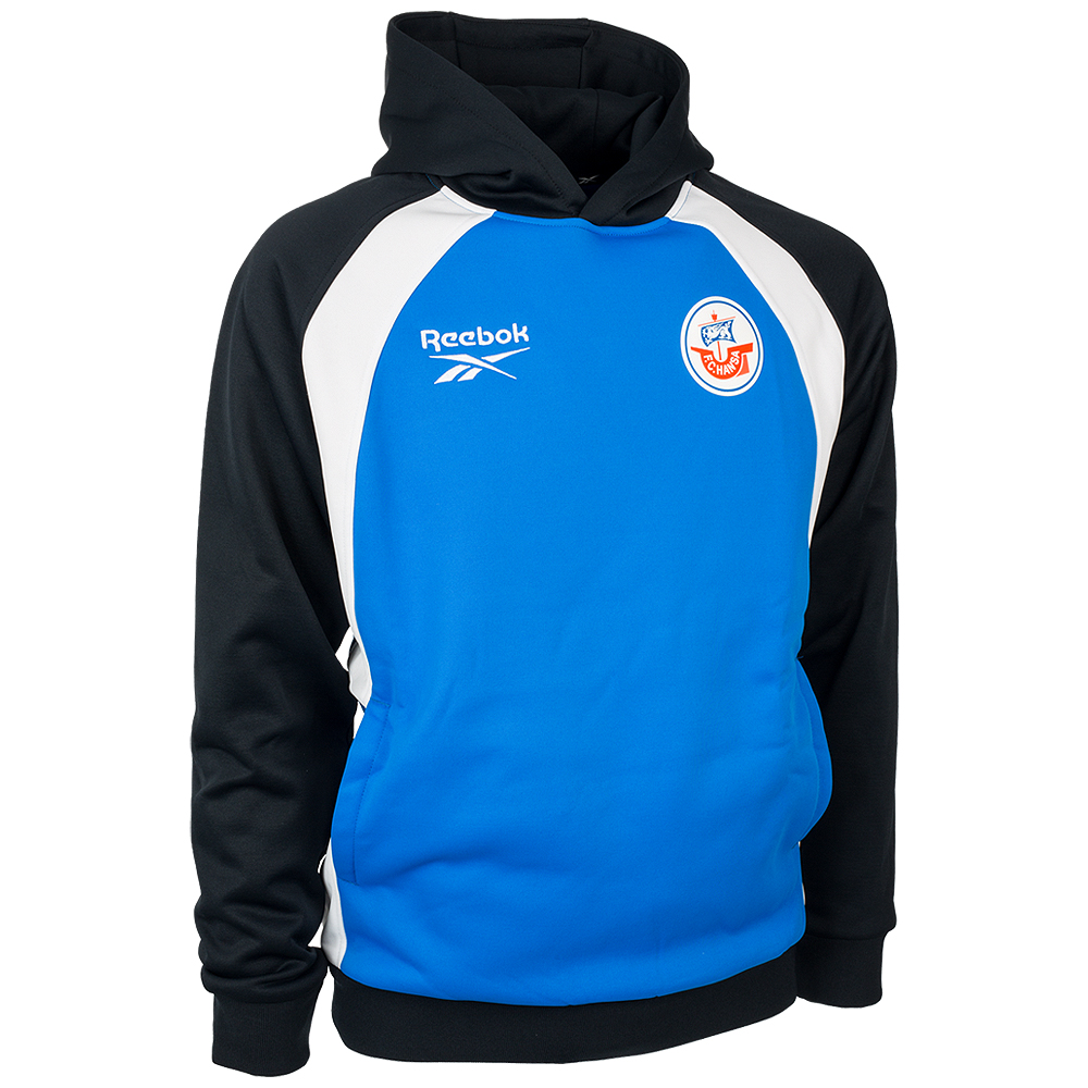REEBOK Trainings-Hoody 26/27 blau-schwarz
