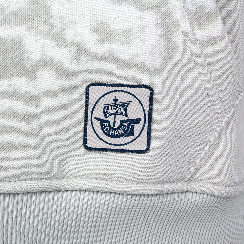 Premium-Hoodie Anker Greif hellgrau