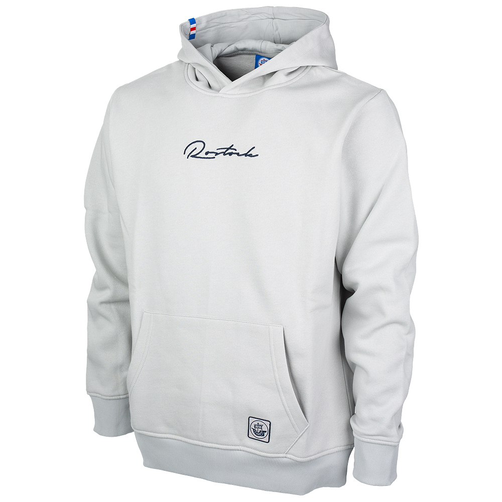 Premium-Hoodie Anker Greif hellgrau