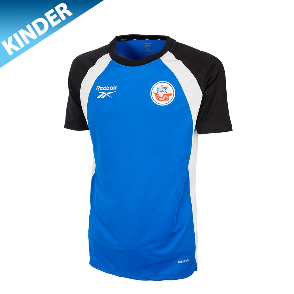 REEBOK Trainingsshirt 26/27 Kind blau-schwarz
