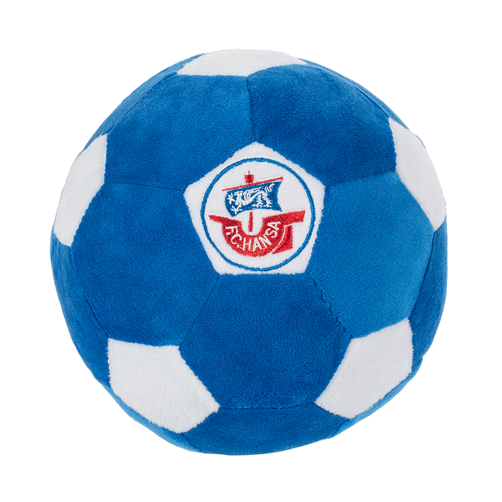 Plüschball blau-weiß