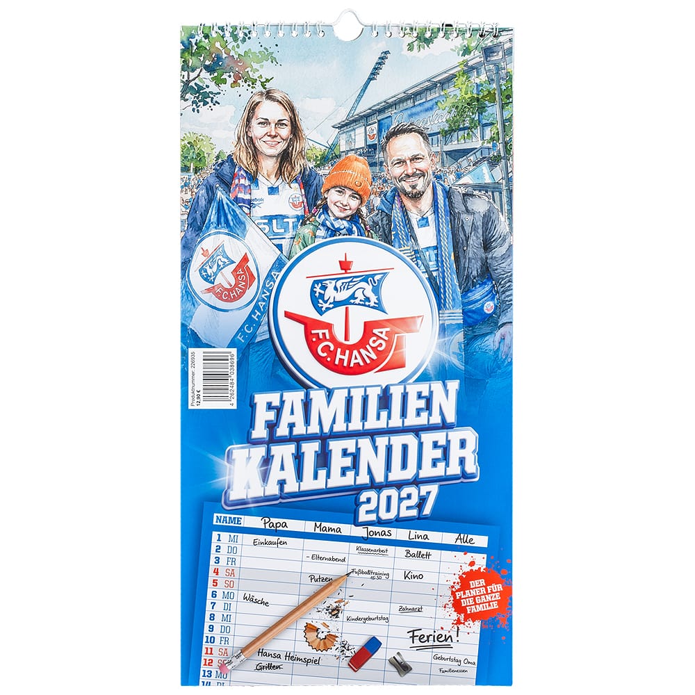 F.C. Hansa Familienkalender 2027