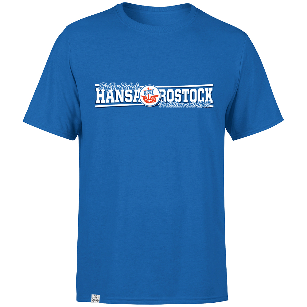 T-Shirt Tradition seit 1965 blau 