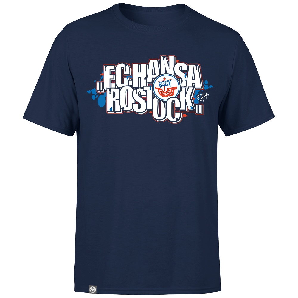 T-Shirt Graffiti-Style navy