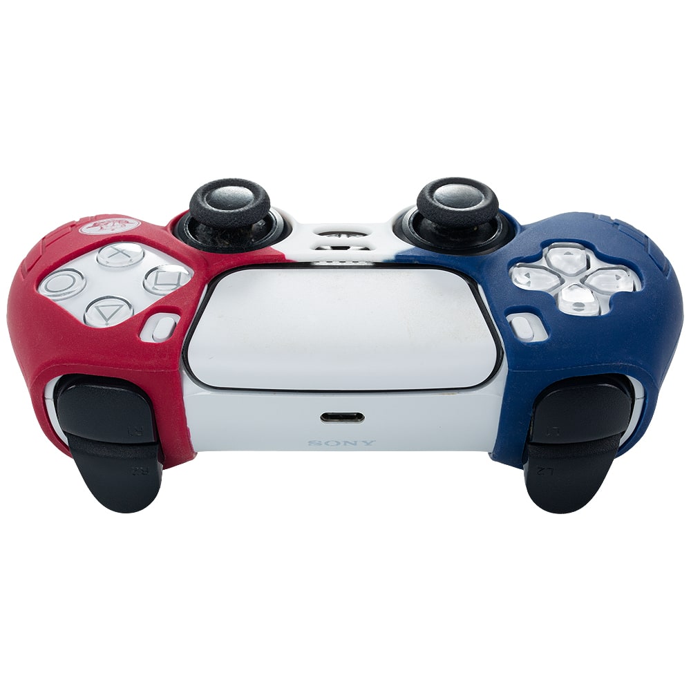 PS5 Controller-Hülle navy-weiß-rot
