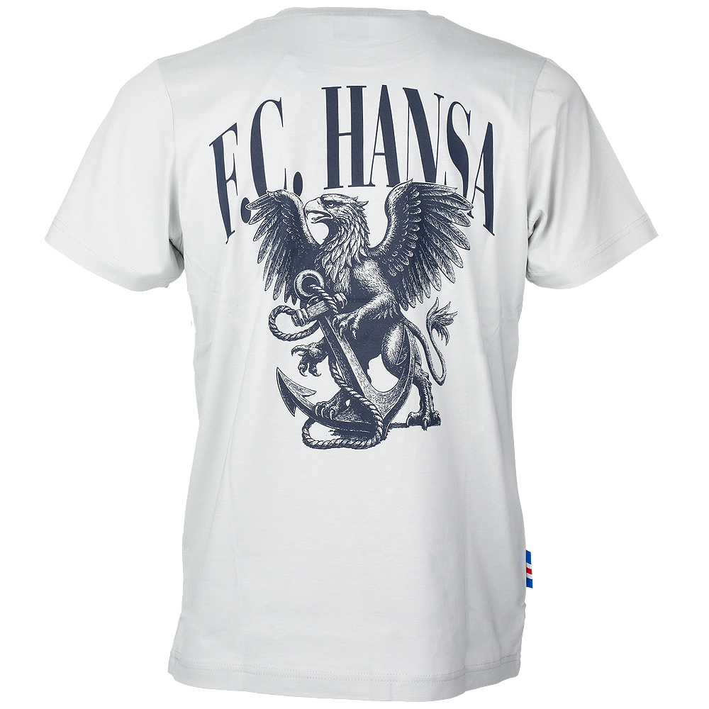 Premium-Shirt Anker-Greif hellgrau