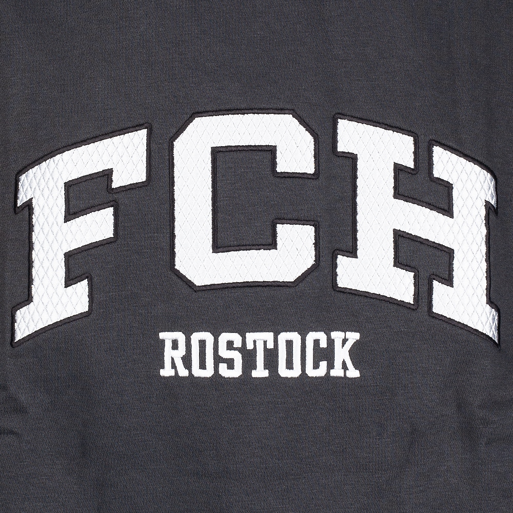 Prem. Sweater Sportstyle FCH Rostock charcoal (Relaxed Fit)