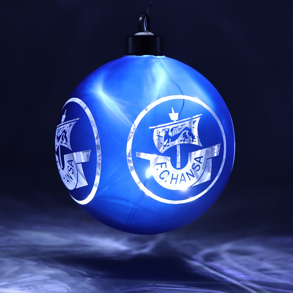 Große LED-Weihnachts-Glaskugel Logo