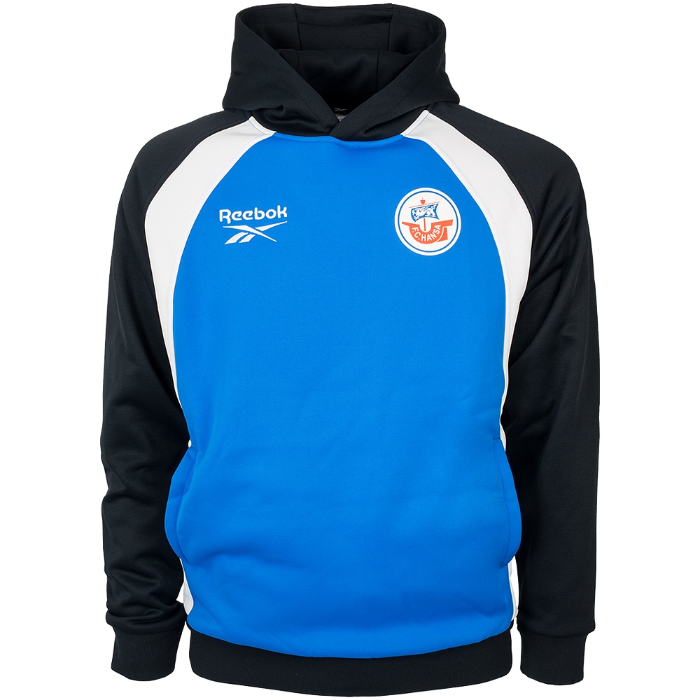 REEBOK Trainings-Hoody 26/27 blau-schwarz