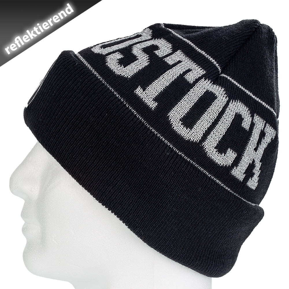 Beanie Reflex schwarz Erwachsene