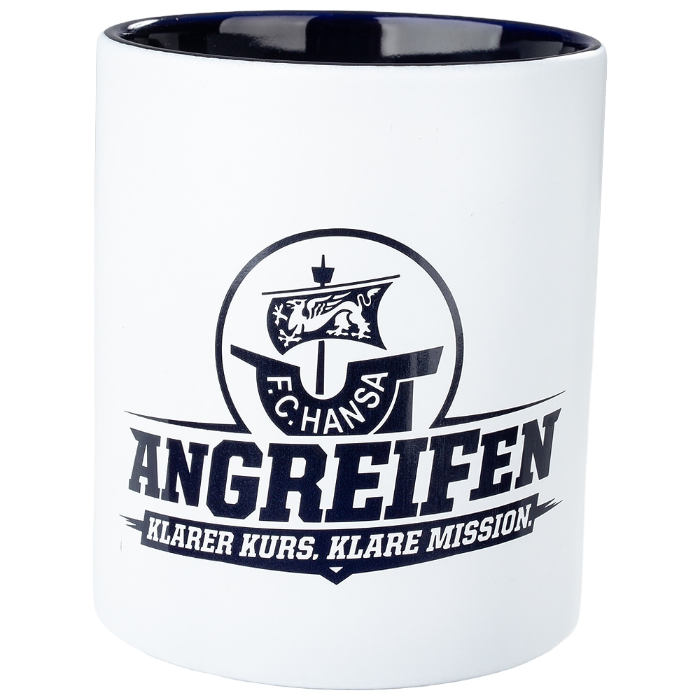 Tasse Angreifen weiß
