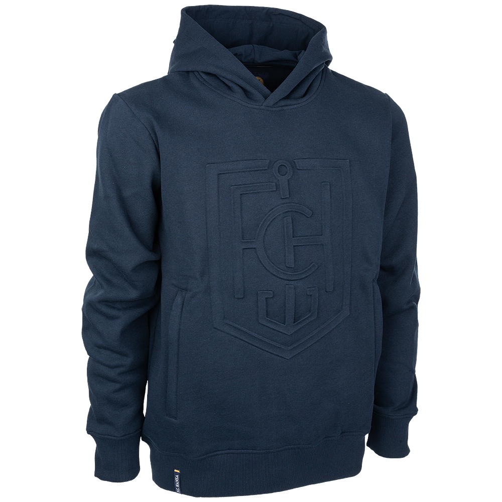 FCH-Hoodie Wappen Prägung navy 