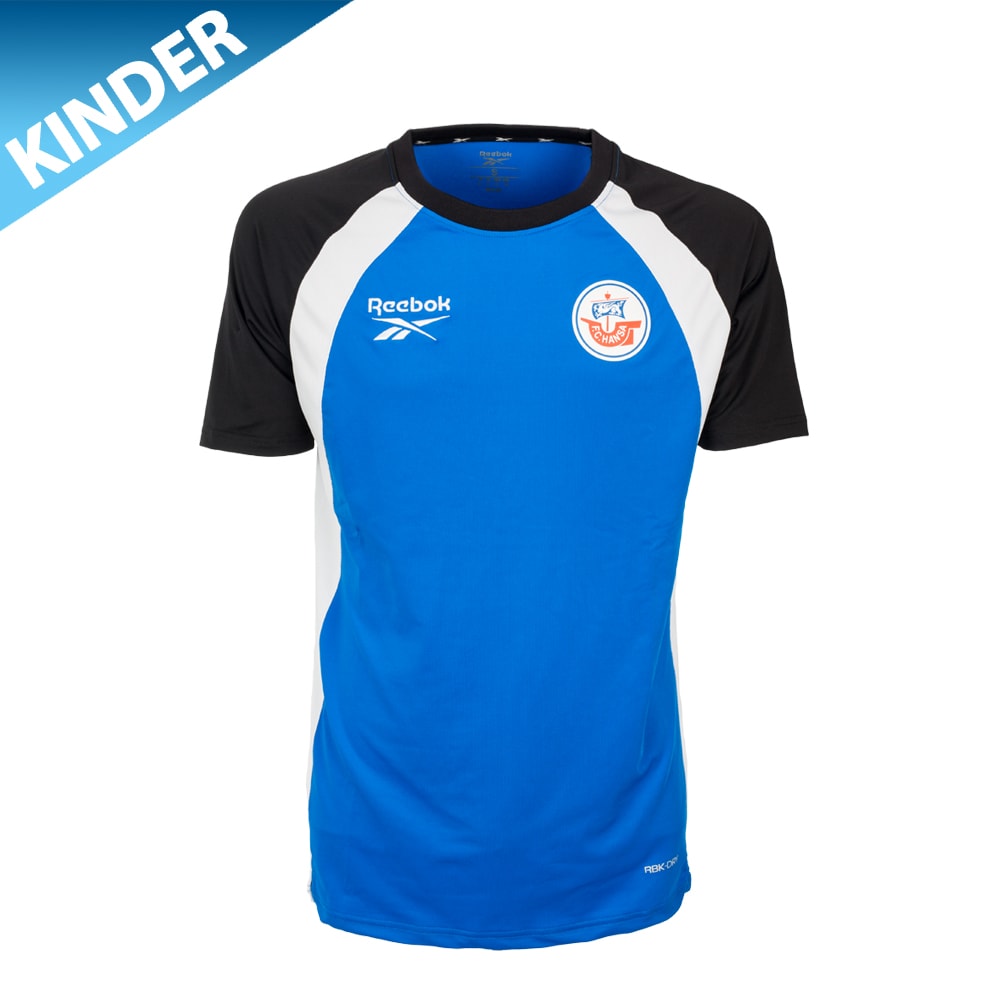 REEBOK Trainingsshirt 26/27 Kind blau-schwarz