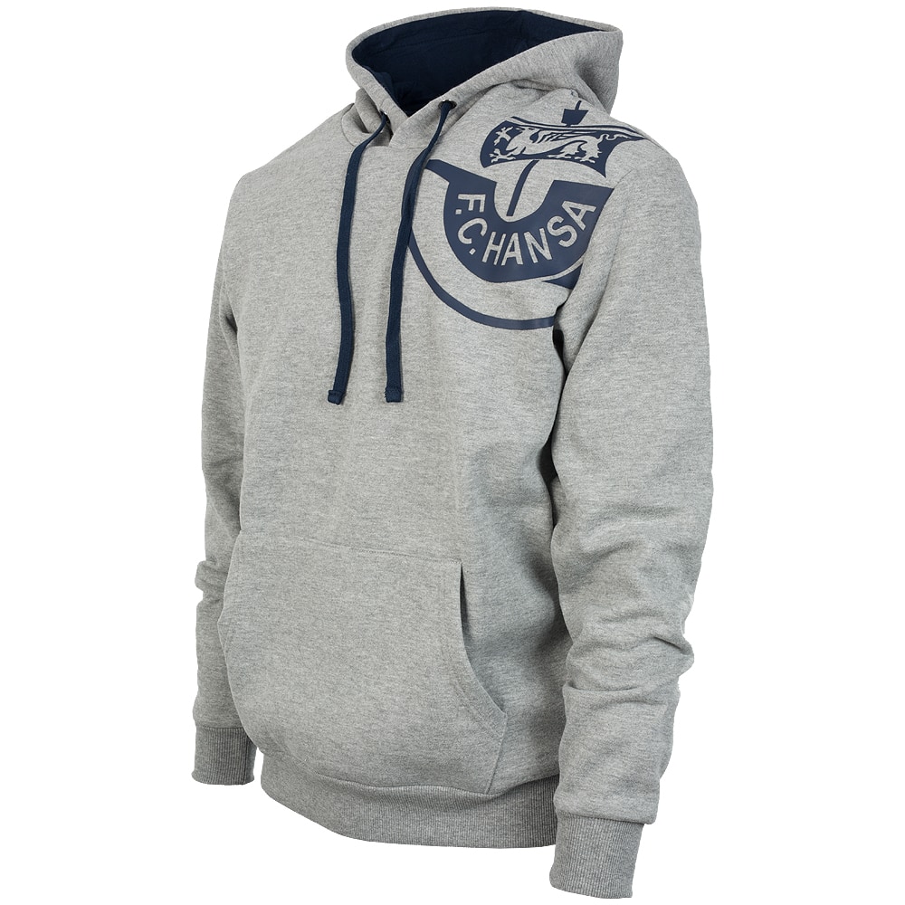 Premium-Kapuzen-Sweatshirt Kogge grau