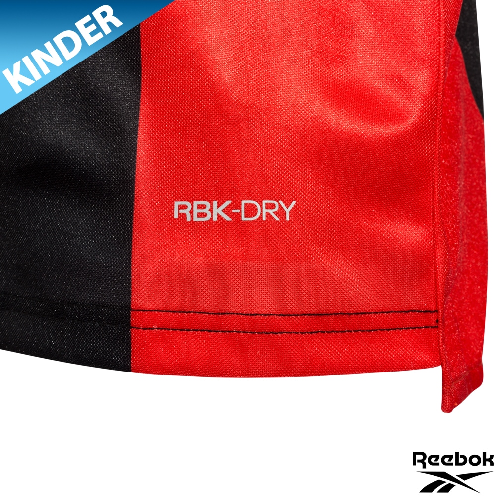 REEBOK Ausweich-Trikot 26/27 KInd rot-schwarz