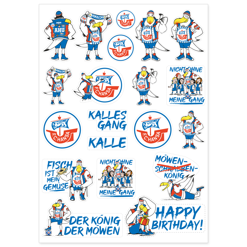 Sticker-Bogen Kalle A4