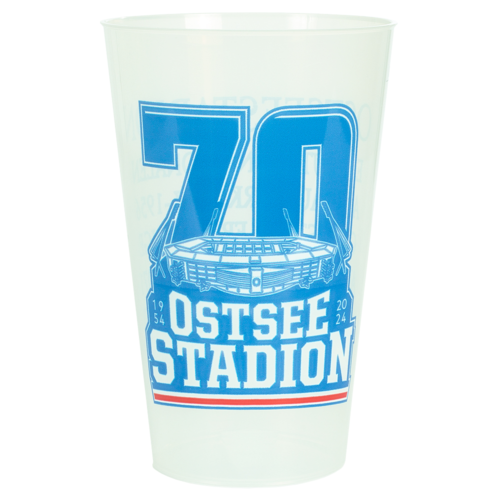 Becher 70 Jahre Ostseestadion