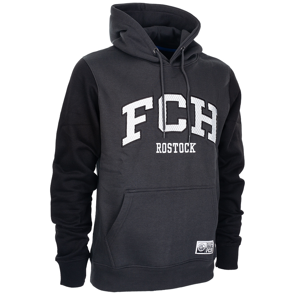 Prem. Hoodie Sportstyle FCH Rostock charcoal