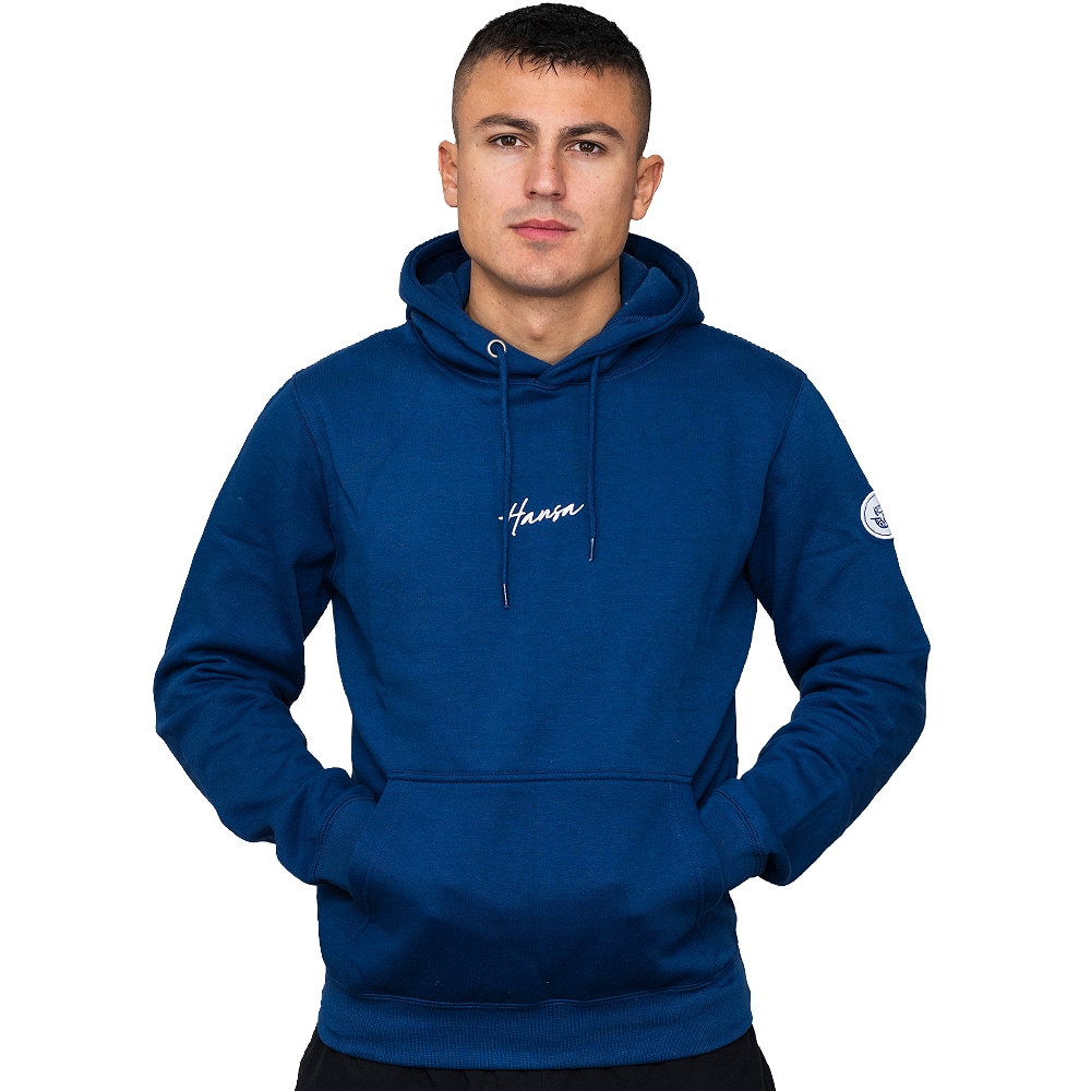 Prem. Hoodie Stadion-Style blue 