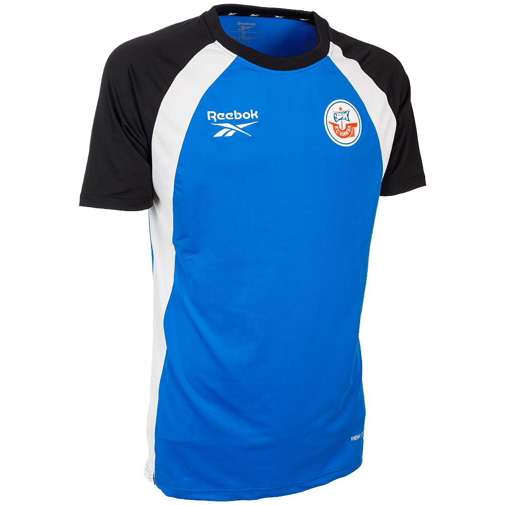 REEBOK Trainingsshirt 26/27 blau-schwarz