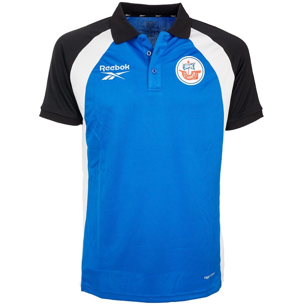 REEBOK Trainings-Polo 26/27 blau-schwarz