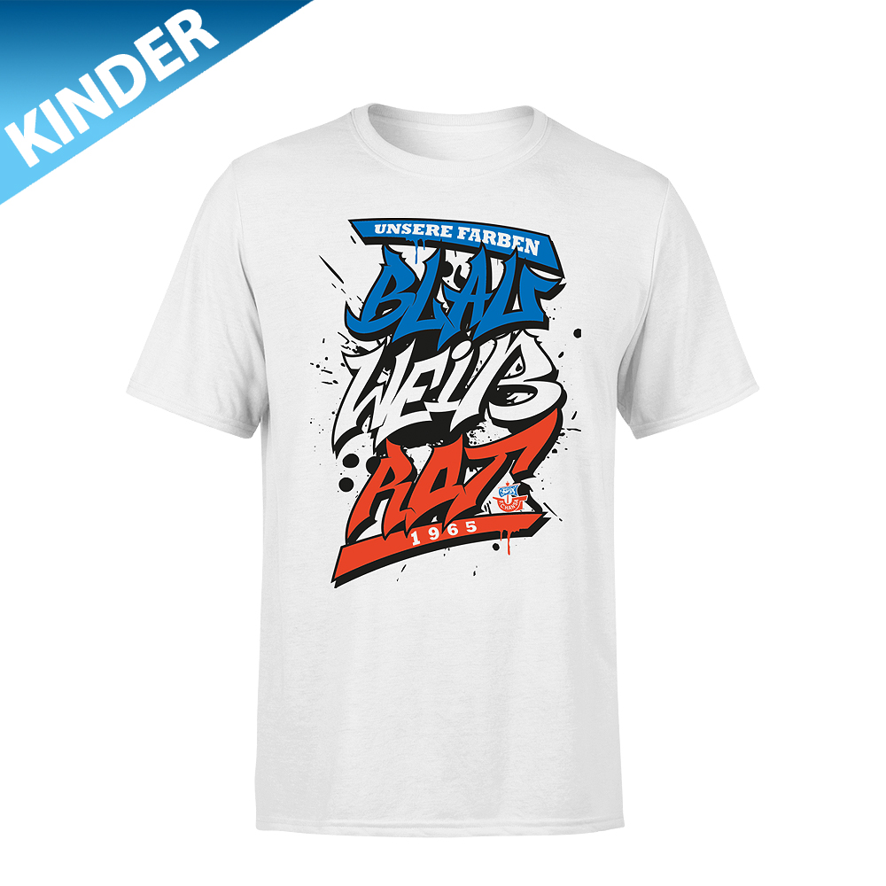 Kinder-T-Shirt Unsere Farben - weiß