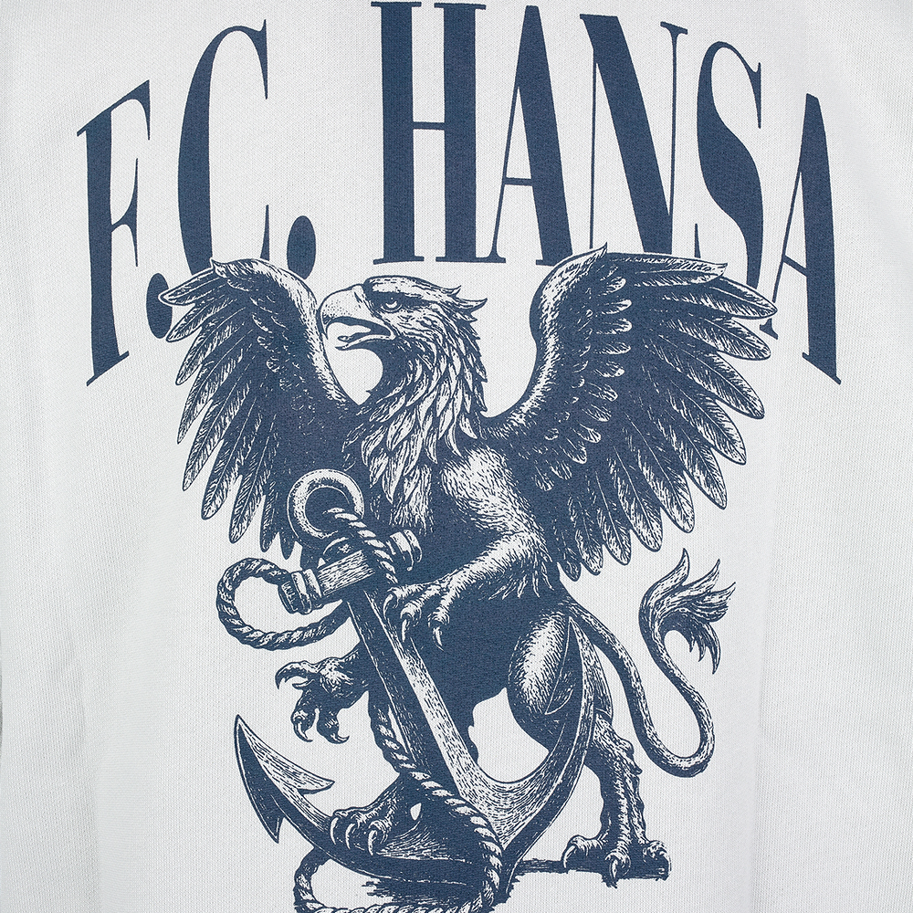 Premium-Hoodie Anker Greif hellgrau