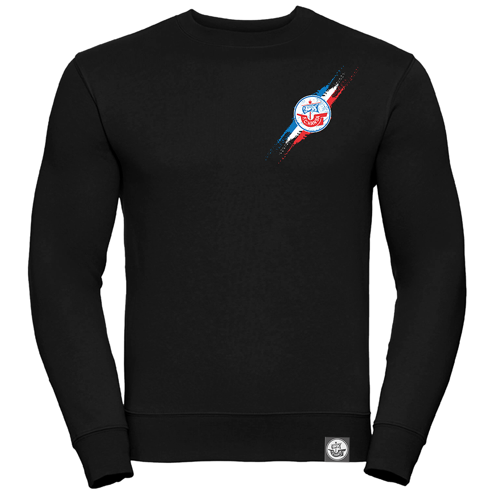 Sweatshirt Kurve schwarz